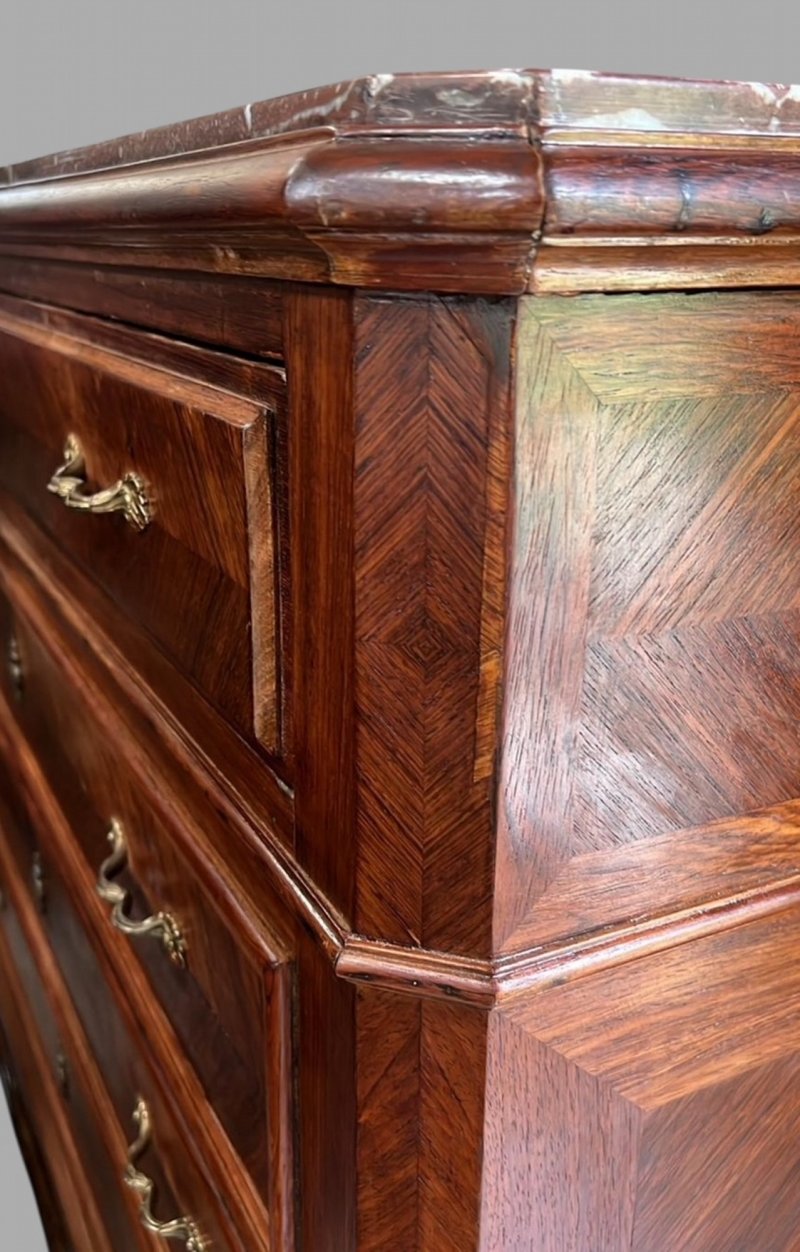 A 19thc French Marble Topped Commode